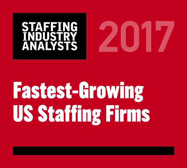 Hayes Locums, Host Healthcare, and ProLink Staffing Services Top SIA List of Fastest-Growing Staffing Firms