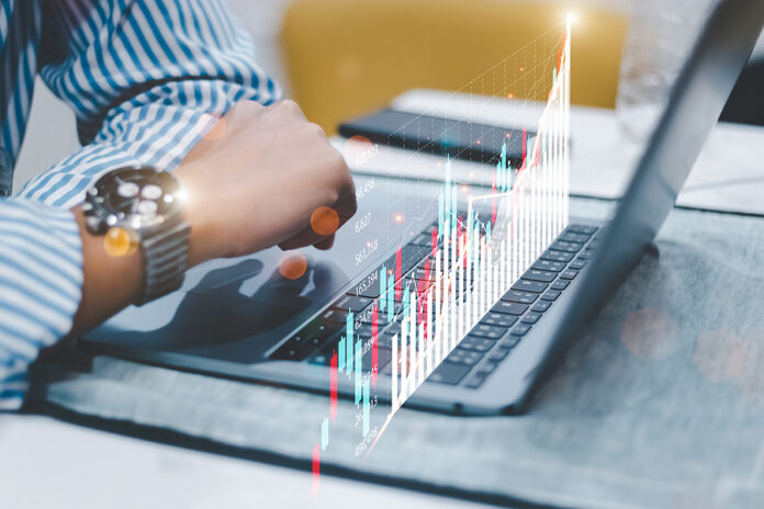 Finance Technology And Investment Concept, Business People Analy