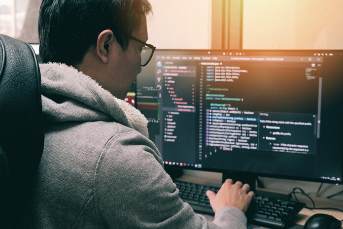 Coder Programmers Working In Office, Programmer Analyst Writing