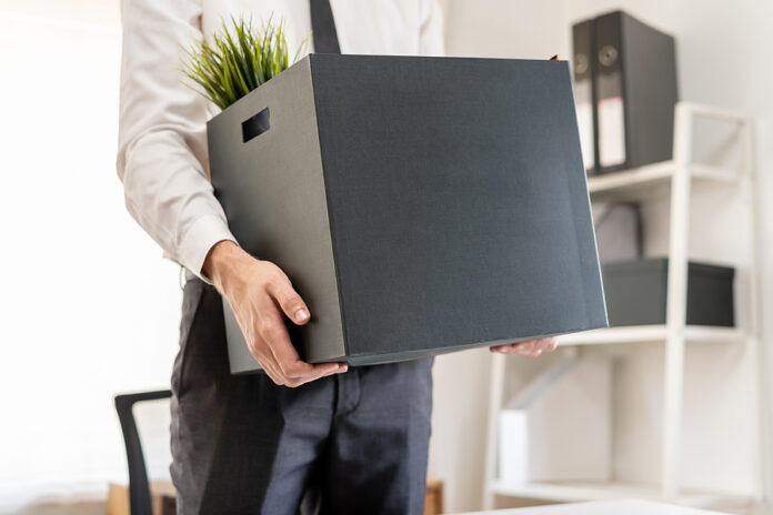 Unemployed, Quite Job. Desperate Caucasian Young Businessman Res