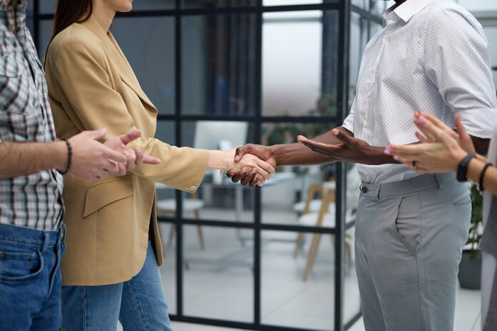 Congratulations To The New Partners. Business Concept