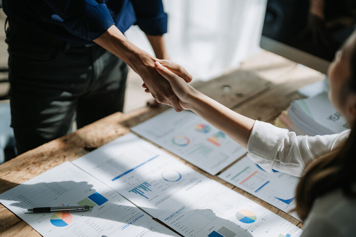 Handshake, Contract Deal And Business Partnership Of Meeting Wit