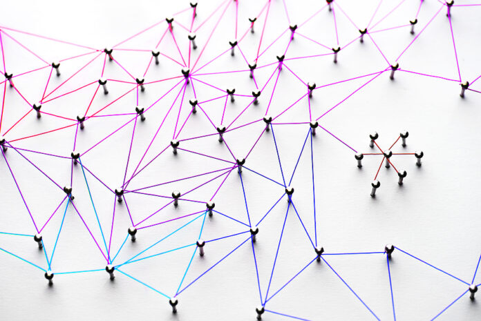 Linking entities. Networking, social media, SNS, internet commun