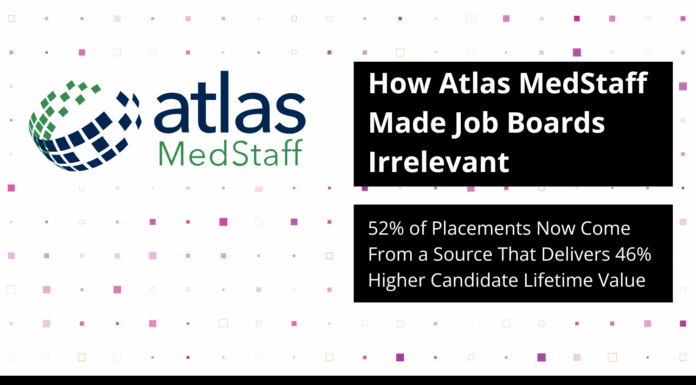 How Atlas MedStaff Made Job Boards Irrelevant: 52% of Placements Now Come From a Source That Delivers 46% Higher Candidate Lifetime Value