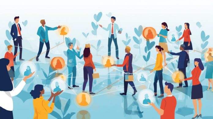 concept image to represent employee referrals